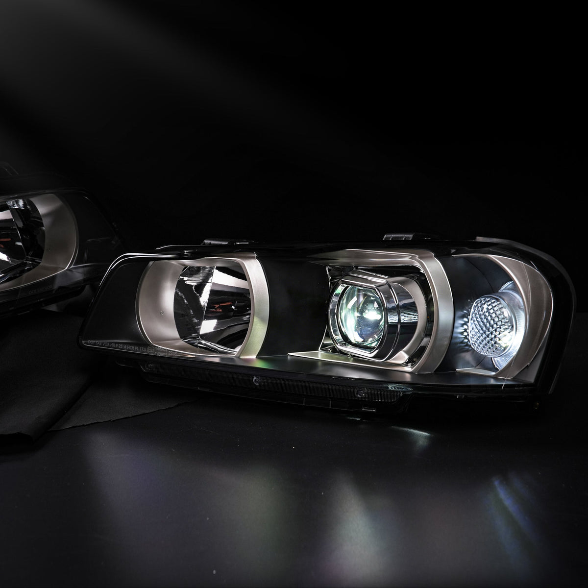 Nissan Skyline R34 GT-R / GT-T LED Projector Headlights - LH + RH Set