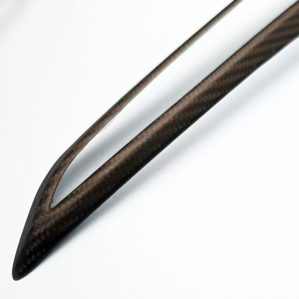 2024+ Tesla Model 3 Highland Dry Carbon Fiber Tail Light Trim Covers - 4-Piece Set