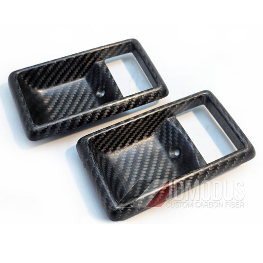 Toyota AE86 Corolla GTS SR5 / AW11 MR2 Carbon Fiber Interior Door Handle Bezel - Direct Replacement