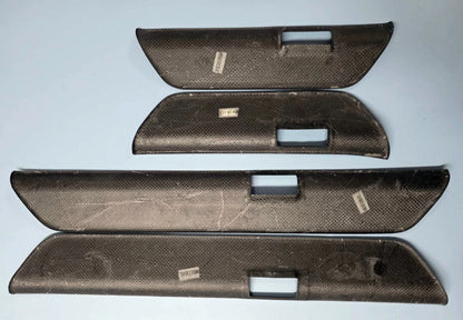 2024+ Tesla Model 3 Dry Carbon Fiber Door Sill Trim Overlays - 4-Piece Set