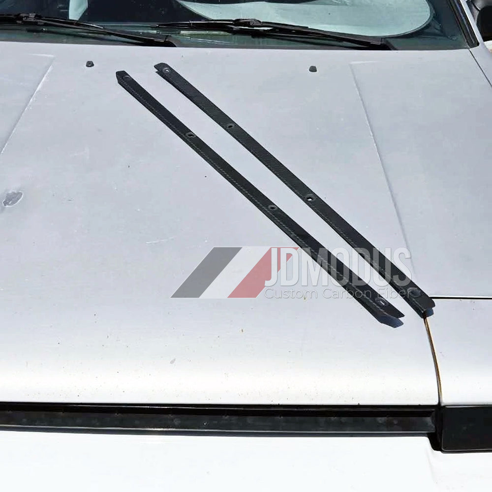 Toyota AE86 Corolla GTS SR5 / Trueno Levin Carbon Fiber Door Sill Step Plate Set - LH + RH
